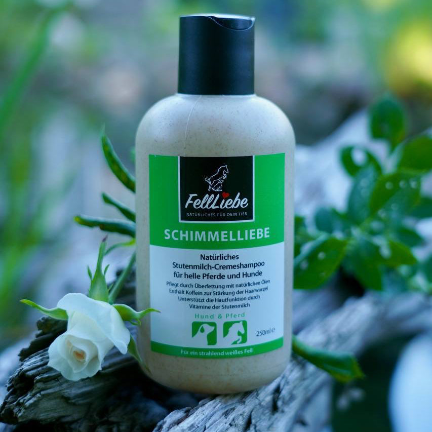 "Schimmelliebe" Stutenmilch-Shampoocreme für weiße/helle Pferde (Art.-Nr. 004)