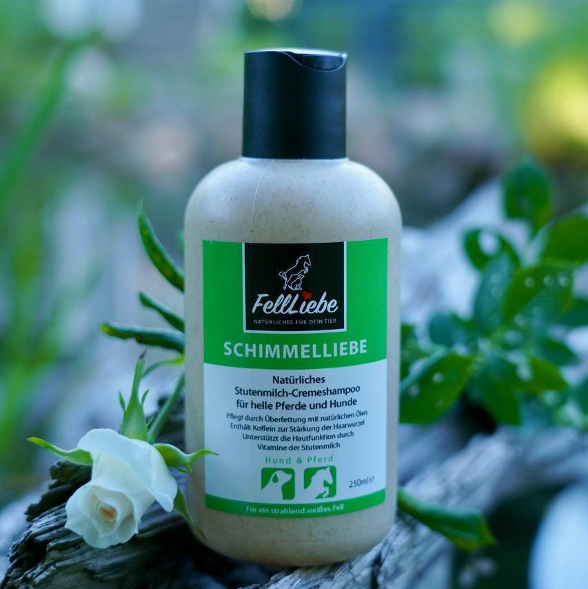 "Schimmelliebe" Stutenmilch-Shampoocreme für weiße/helle Hunde (Art.-Nr. 005)