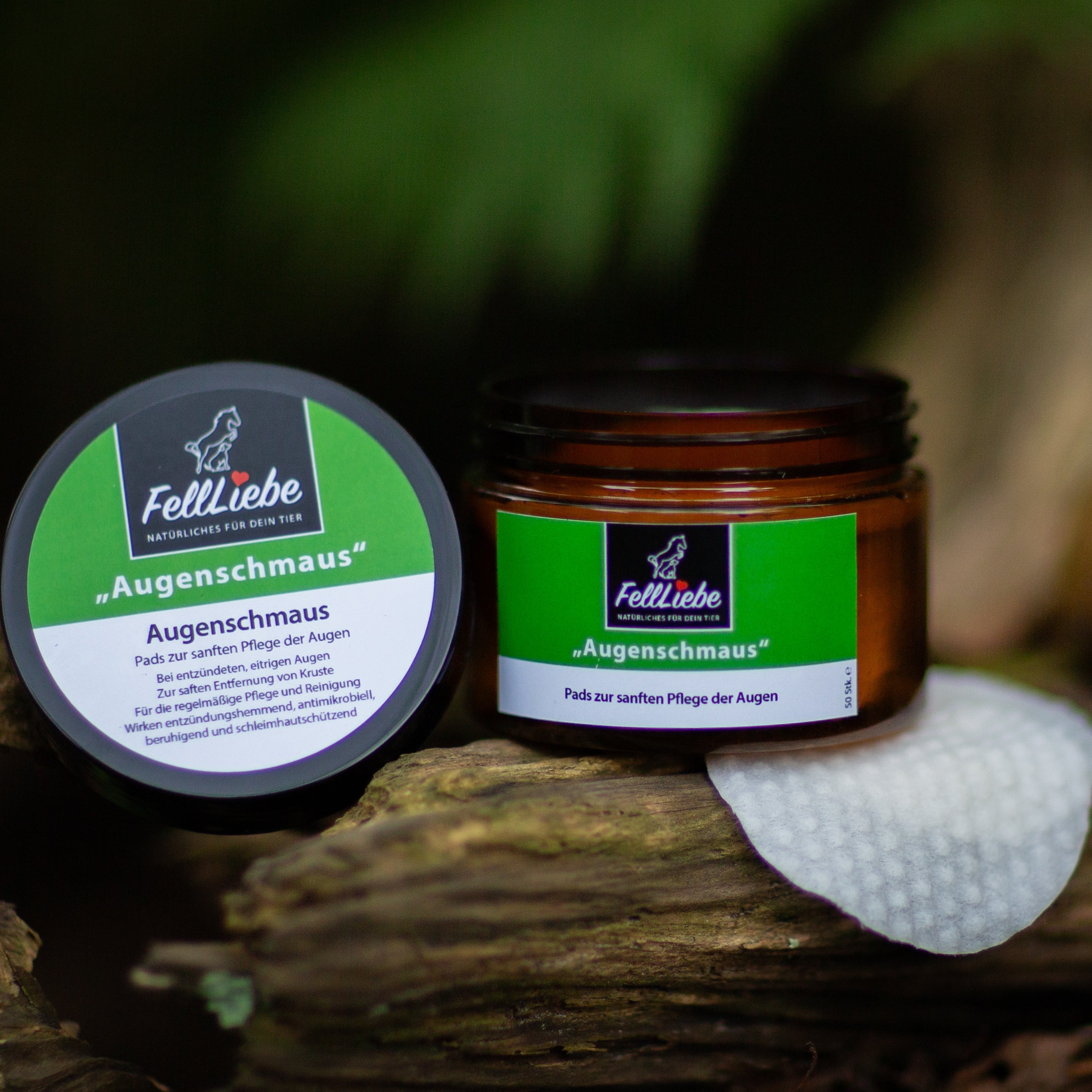 "Augenschmaus"-Pads, fertig getränkte Pads für die schnelle Reinigung und Pflege zwischendurch (Art.-Nr. 024)