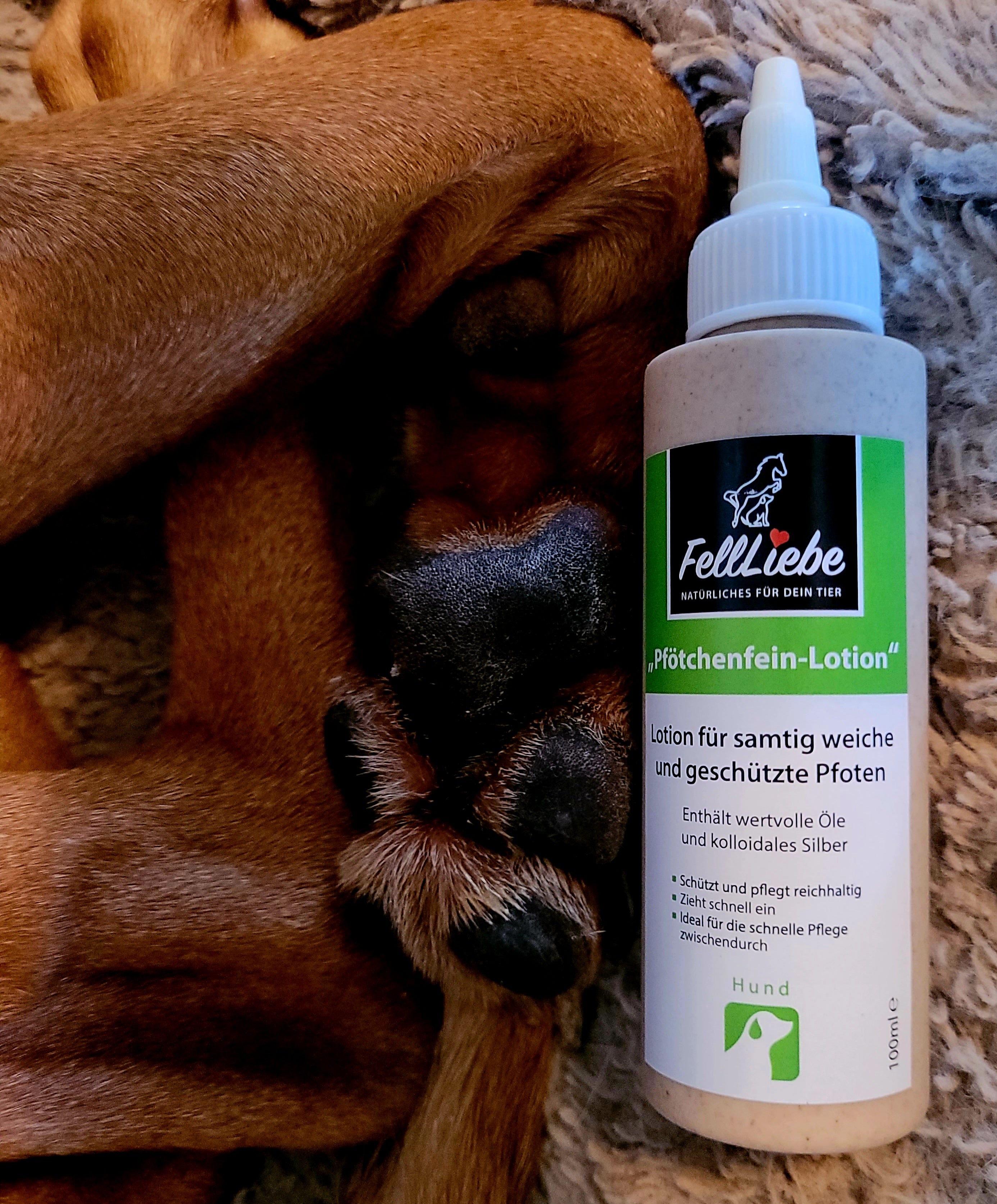 "Pfötchenfein-Lotion" schnell einziehende Pfotenpflege Art.-Nr. 025